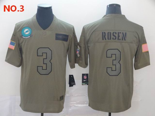 Men's Miami Dolphins 3 Josh Rosen Jersey NO.3;